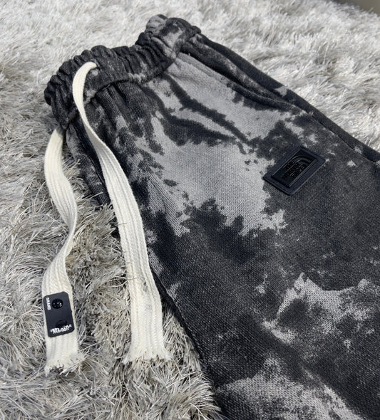 Men’s Wide Leg Tie-Dye Jogger Pants – Soft Winter Fabric