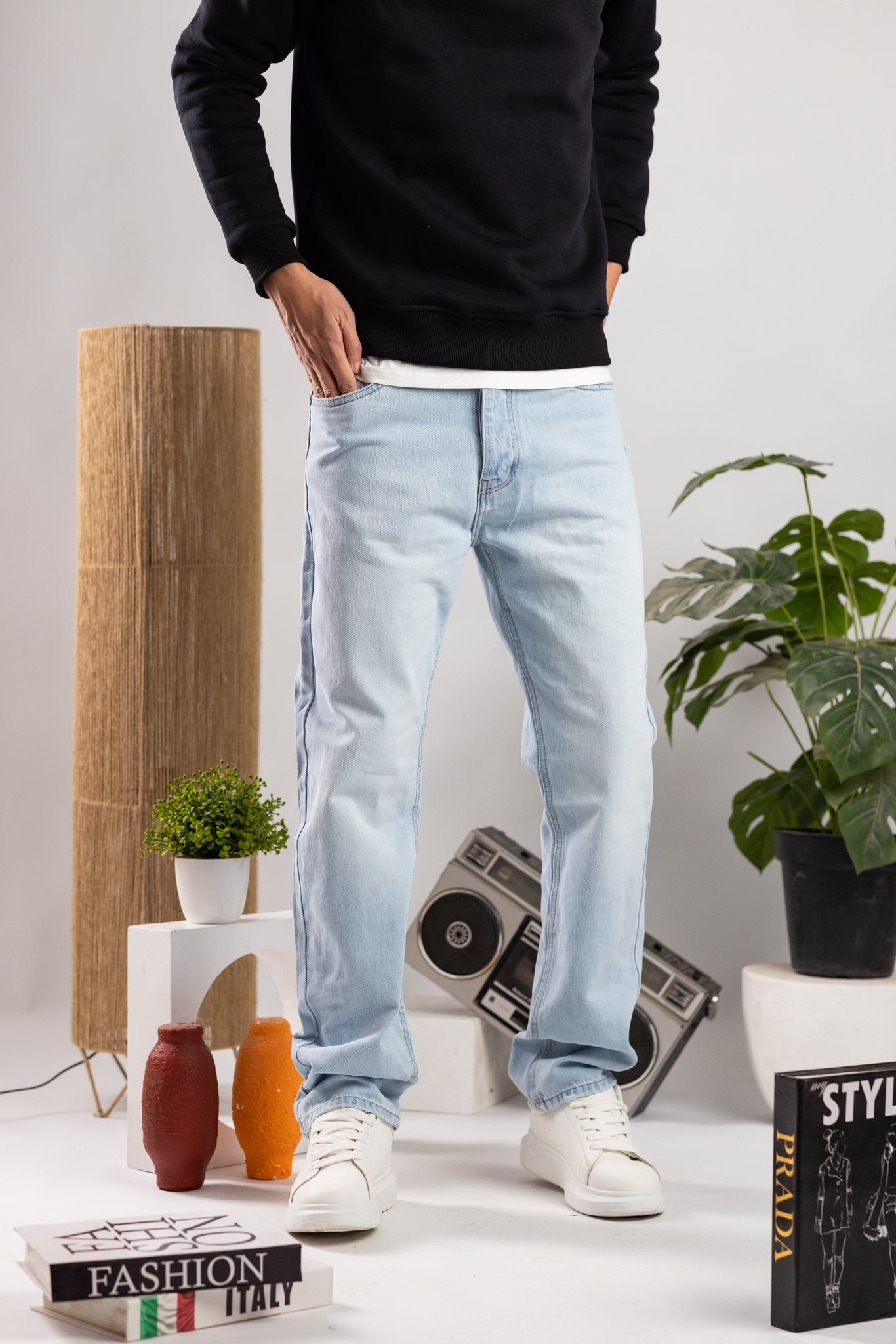 Basic wideleg Jeans /code : 1