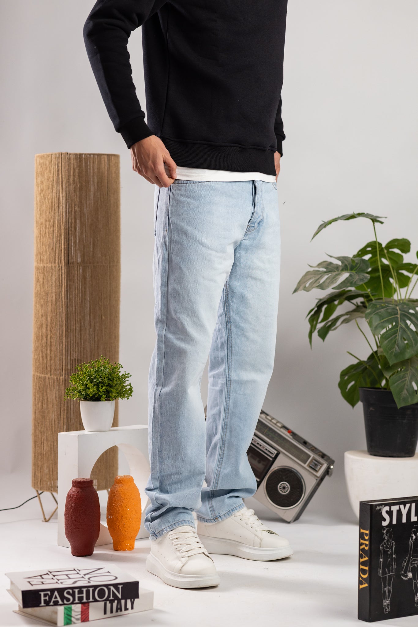 Basic wideleg Jeans /code : 1