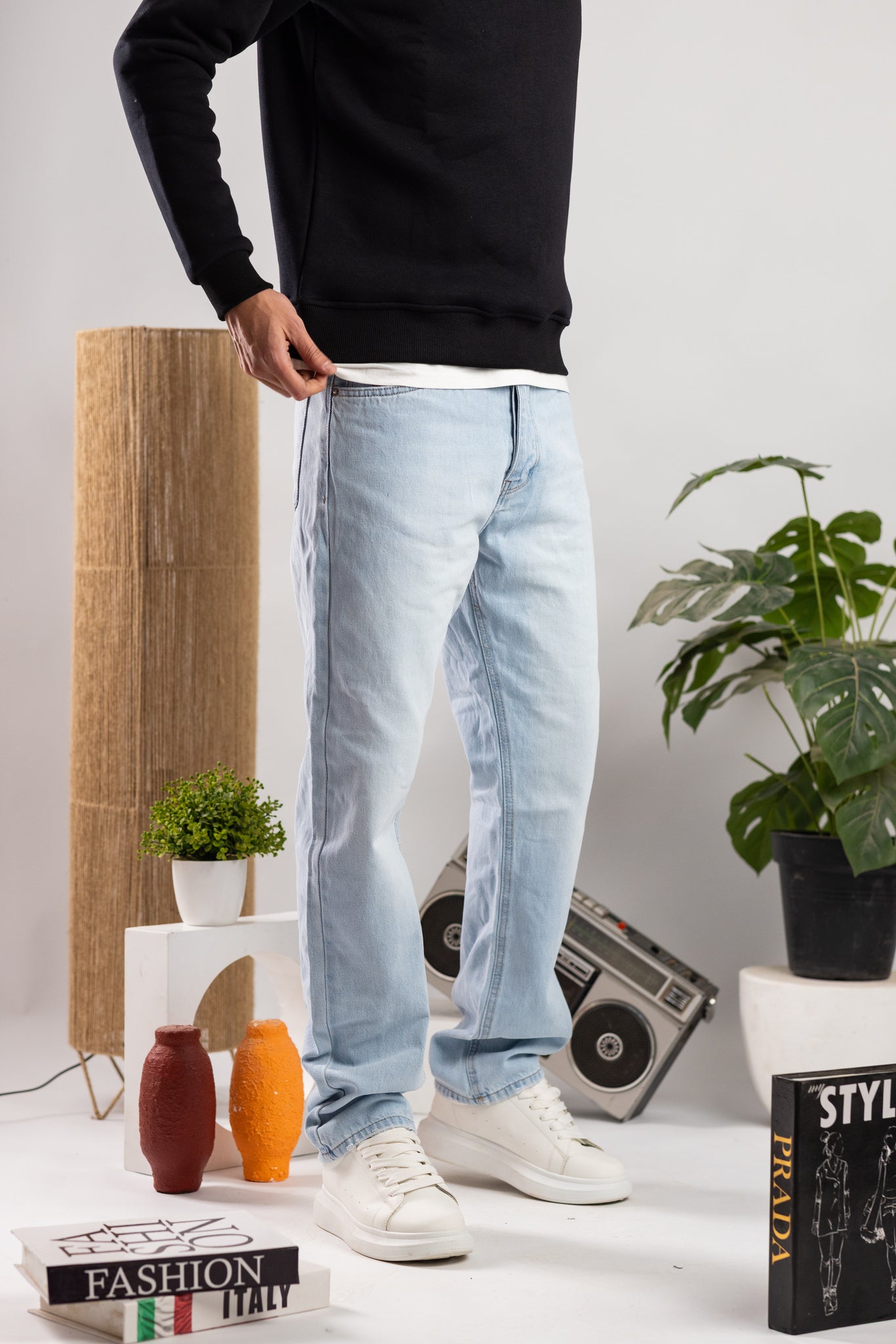 Basic wideleg Jeans /code : 1